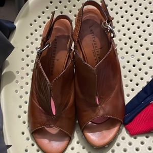 Latitude Femme slingback wedge heels 7 1/2